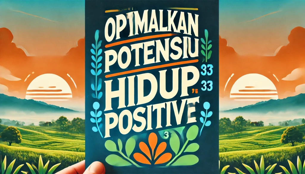 Optimalkan Potensi Hidup Positif
