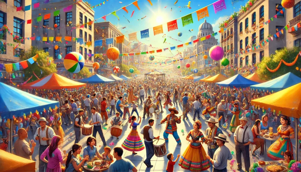 Hiburan Rakyat Penuh Warna Ceria